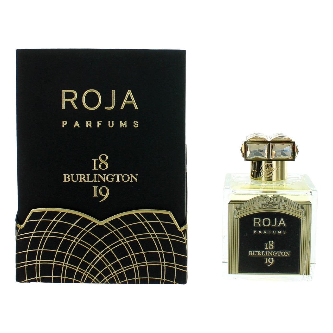 3.4 oz bottle of 1819 Burlington by Roja Parfums